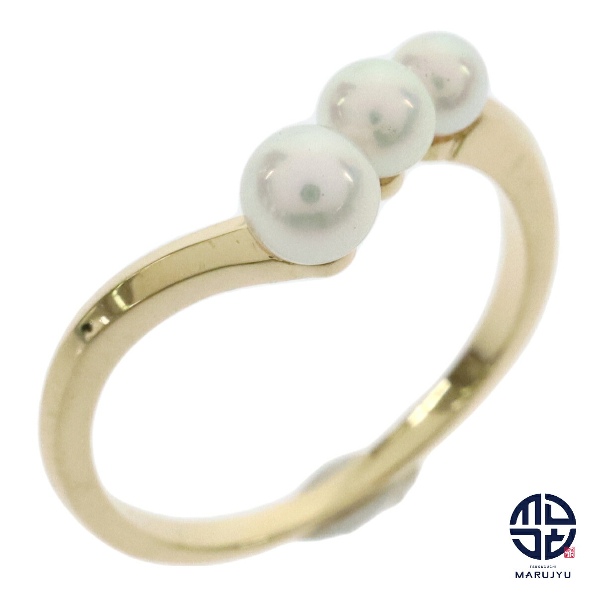 楽天市場】【MIKIMOTO】ミキモト K18 3Pベビーパール リング 16