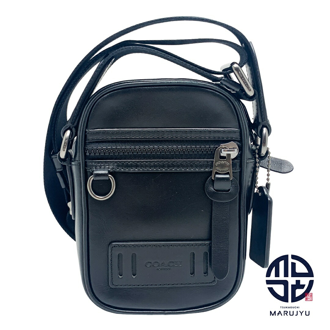 COACH コーチ職 黒 黒いこと ミニショルダーバッグ F72963 クロスボディバッグ 鞄 鞄 ブランド名 メンズ 【中古】 バッグ-バッグ・小物・ブランド雑貨