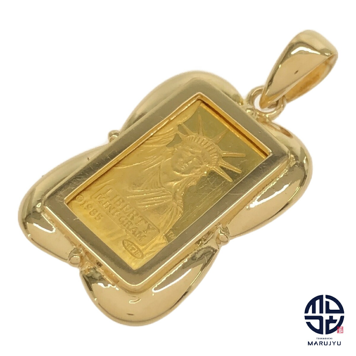 楽天市場】【美品】 K24 インゴット ネックレス トップ 5g スイス