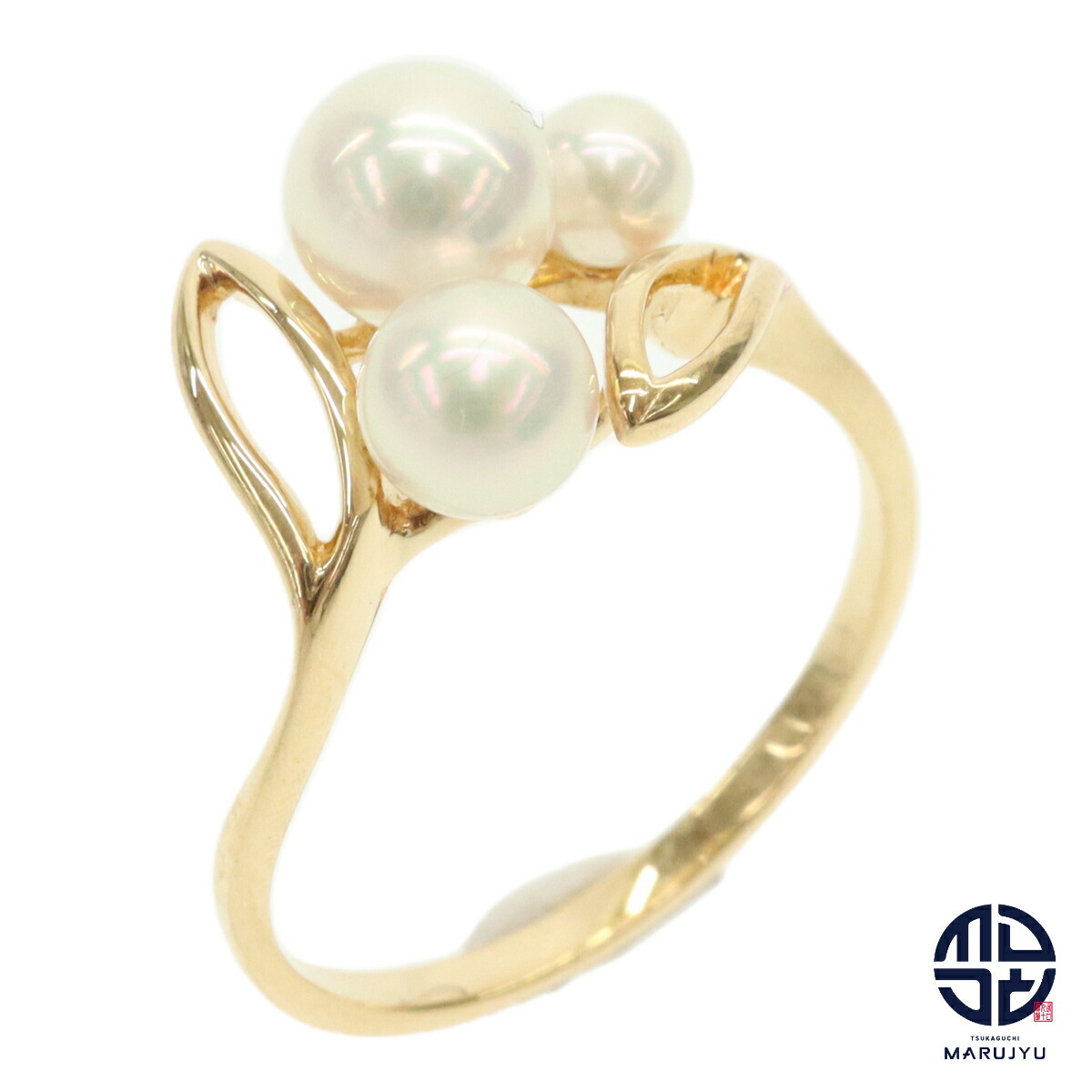 楽天市場】【MIKIMOTO】ミキモト K18 3Pベビーパール リング 16