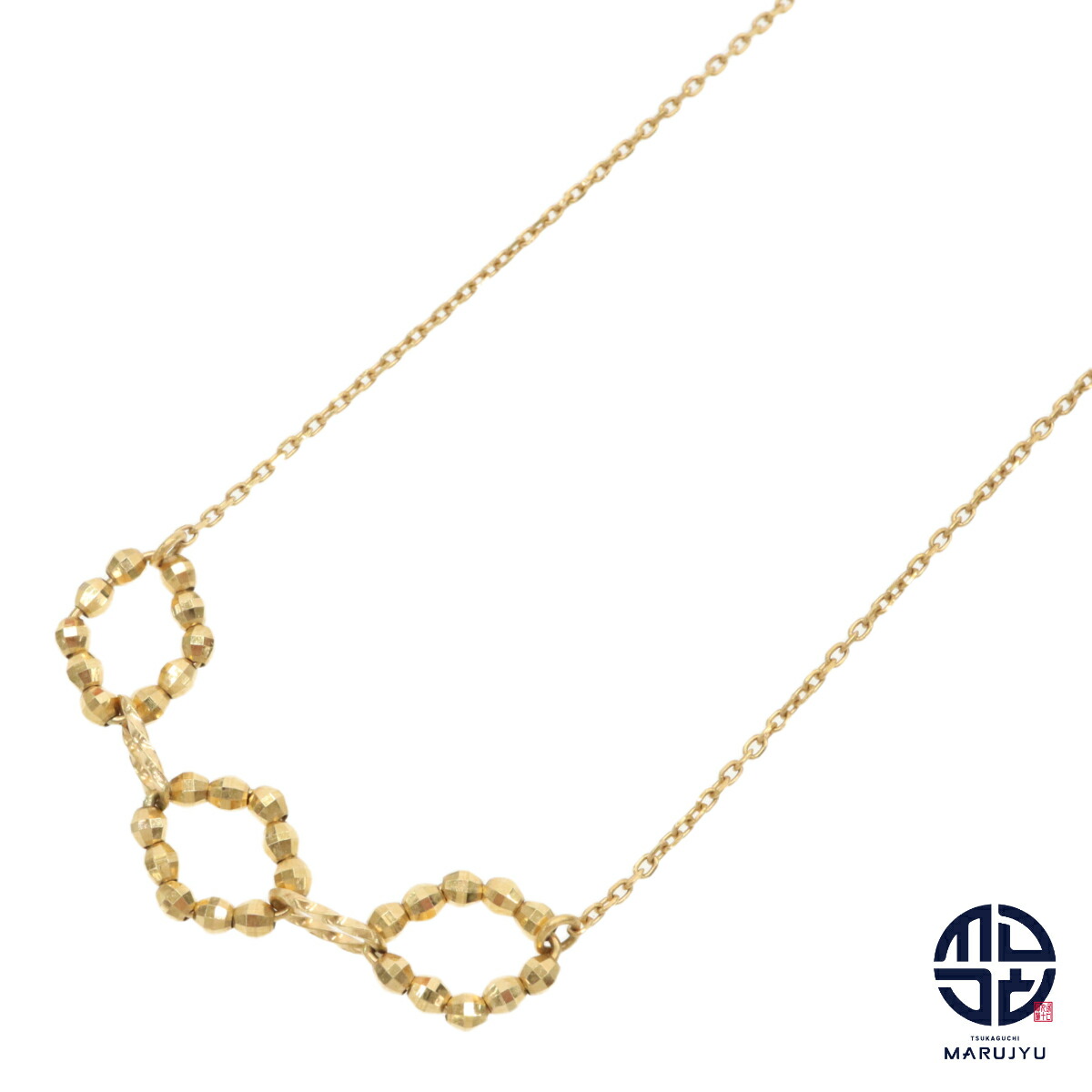 COCOSHINIK ココシュニック K18YG 18金イエローゴールド フープ ネックレス ジュエリー アクセサリー【中古】|塚口丸十質舗