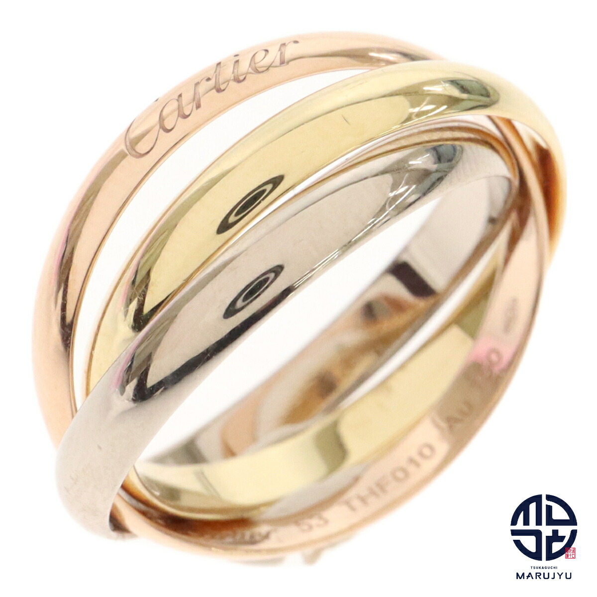 楽天市場】☆7/4 カルティエ トリニティ リング スリーカラーゴールド