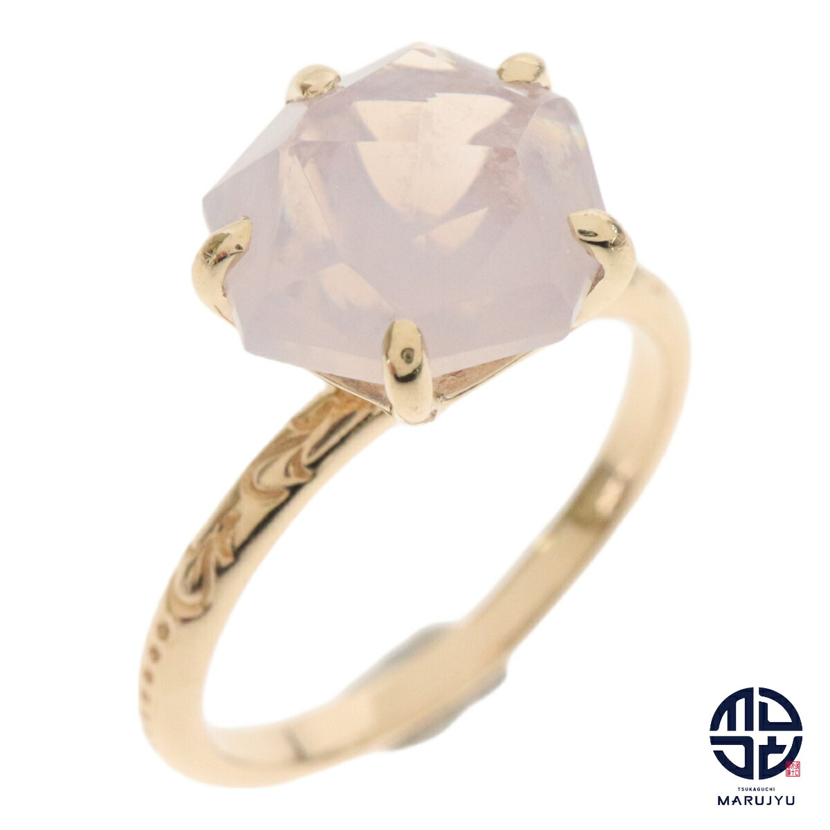 楽天市場】ageteアガット K10 白蝶貝 リング9号 指輪 イエローゴールド