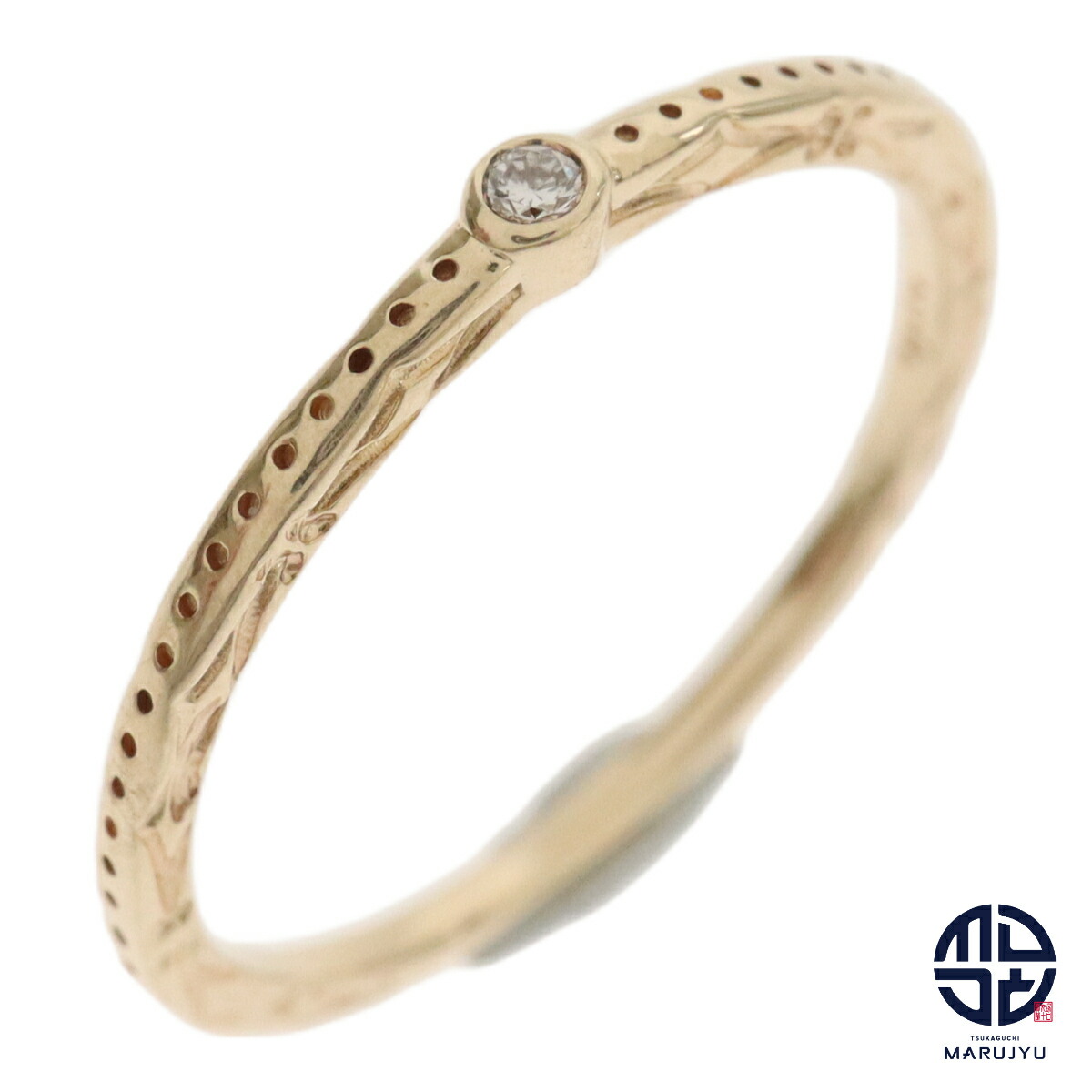 楽天市場】ageteアガット K10 白蝶貝 リング9号 指輪 イエローゴールド