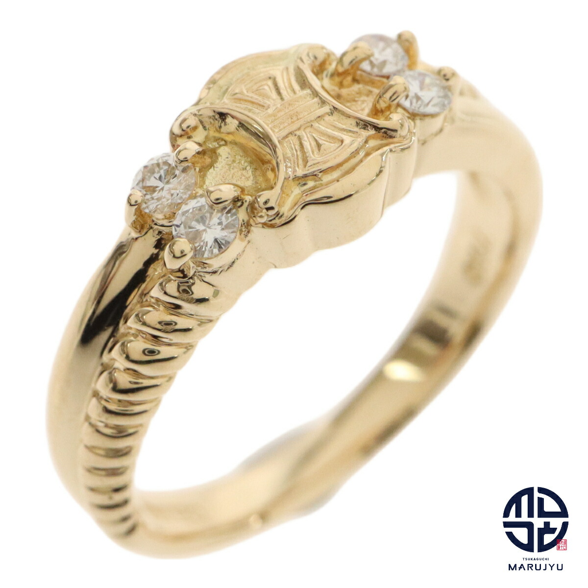 楽天市場】CELINE セリーヌ ロゴ リング K18YG 750イエローゴールド 18