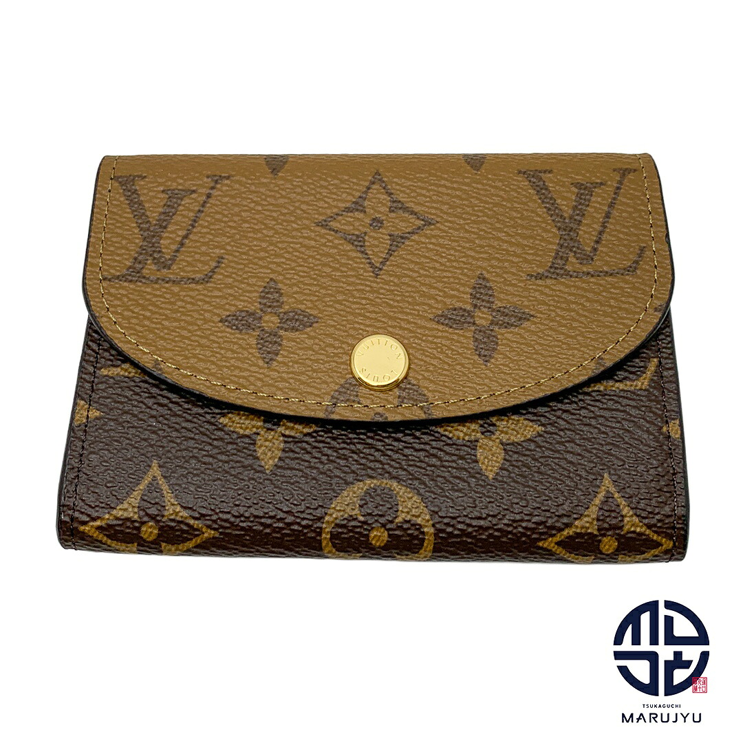 LOUIS VUITTON ルイヴィトン モノグラム モノグラム･逆さま ポルトモネ･ロザリ M82333 コンパクトウォレット 紙入れ サイフ 御釣り入れ コインケース ブランド名 【中古】