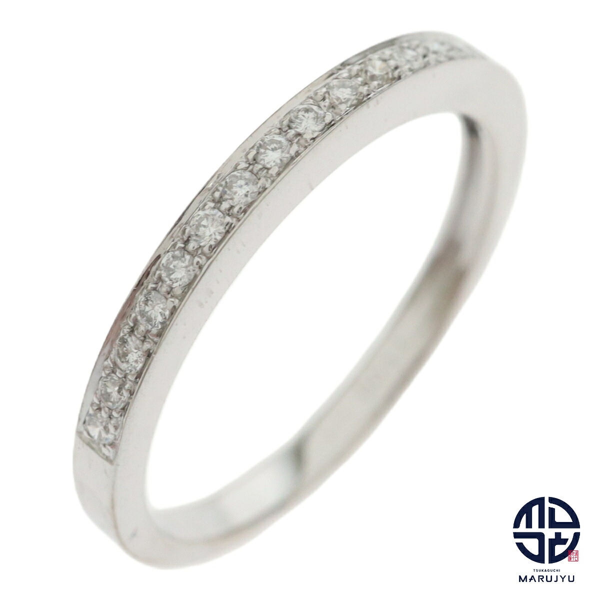 VENDOME AOYAMA ヴァンドーム青山 K18WG 18金ホワイトゴールド ダイヤ0.11ct ハーフエタニティ リング 指輪 約11号 ジュエリー アクセサリー ブランド【中古】|塚口丸十質舗