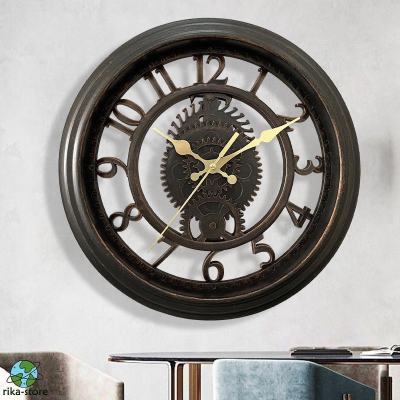 楽天市場】壁掛け時計 掛け時計 連続秒針 おしゃれ レトロ 北欧