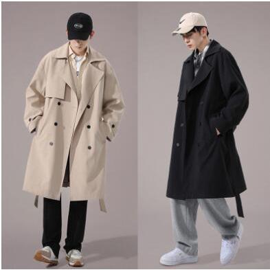 ロング厚地の外套 メンズ トレンチコート 上衣 春服 秋冬 ビッグ影ぼうし 保温 防寒 アウトドア防寒打つ手 通い 通学 大層らしい大きさ