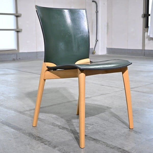 イタリア製 エンリコペリッツォーニ 総本革 ダイニングチェア アイボリー系 3 イタリア製 エンリコペリッツォーニ 総本革 ダイニングチェア