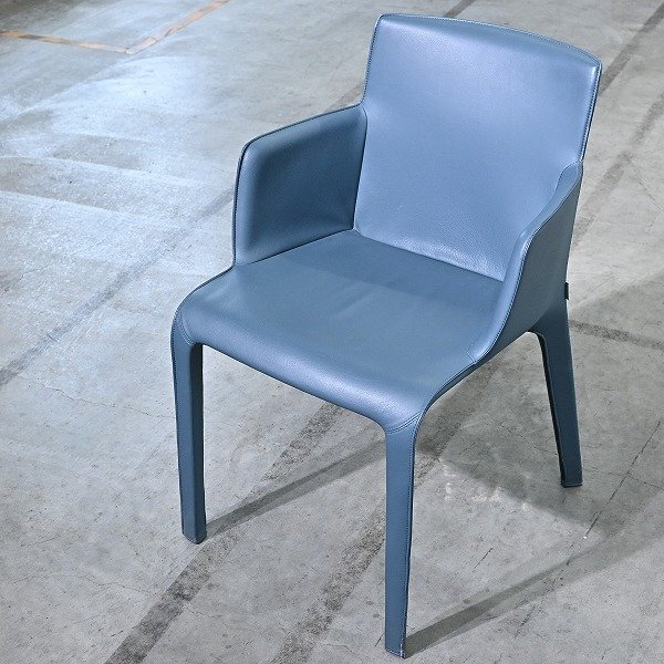 ドイツ WALTER KNOLL「GIO」チェア A Claudio Bellini レザー ダイニング 1人掛け シングル 玄関 ウォルター ノル クラウディオ・ベリーニ