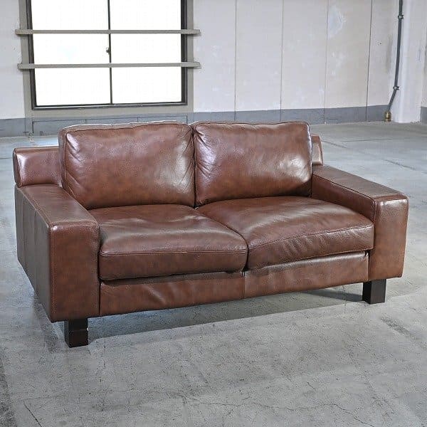 IDEE 23万「SERIEUX SOFA 160」寝いす 2.5P 本革 2.5シーター リビング 昼ご飯 事務室 バス発着場 泊まり 待ち合い室 イデー セリュー 寝いす【中古調度品/中古室内装飾/USED調度品ユーズド調度品/再利用】