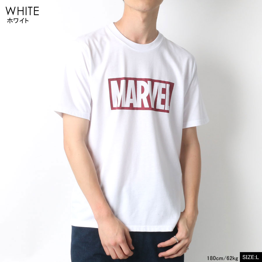 74 以上節約 Tシャツ メンズ 半袖 オシャレ Marvel マーベルコミック ブランド 無地 ボックス ロゴ プリント カットソー ティーシャツ ストリート アメカジ カジュアル おしゃれ 大人 韓国 ファッション メンズファッション マルカワ 白 黒 M L Ll トップス 春 夏 秋