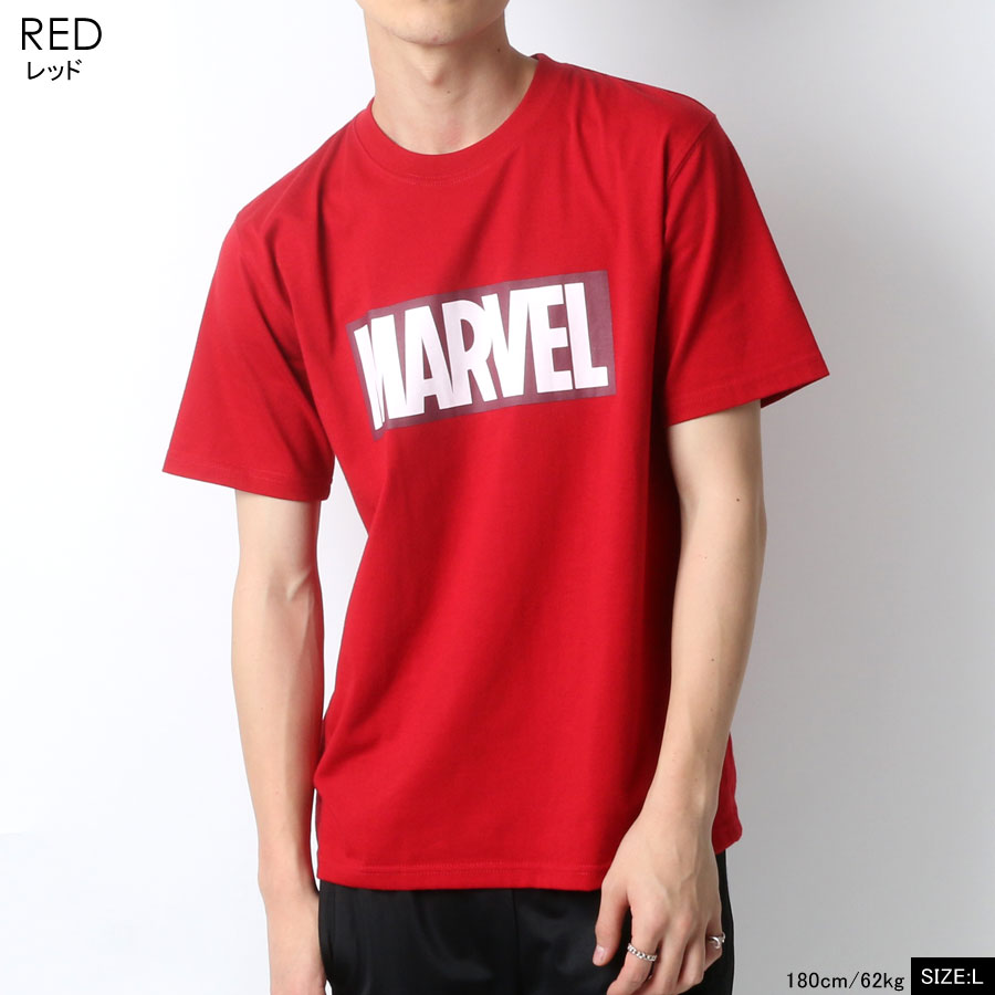 現金特価 Tシャツ メンズ 半袖 オシャレ Marvel マーベルコミック ブランド 無地 ボックス ロゴ プリント カットソー ティーシャツ ストリート アメカジ カジュアル おしゃれ 大人 韓国 ファッション メンズファッション マルカワ 白 黒 M L Ll トップス 春 夏 秋