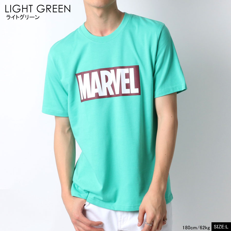 現金特価 Tシャツ メンズ 半袖 オシャレ Marvel マーベルコミック ブランド 無地 ボックス ロゴ プリント カットソー ティーシャツ ストリート アメカジ カジュアル おしゃれ 大人 韓国 ファッション メンズファッション マルカワ 白 黒 M L Ll トップス 春 夏 秋