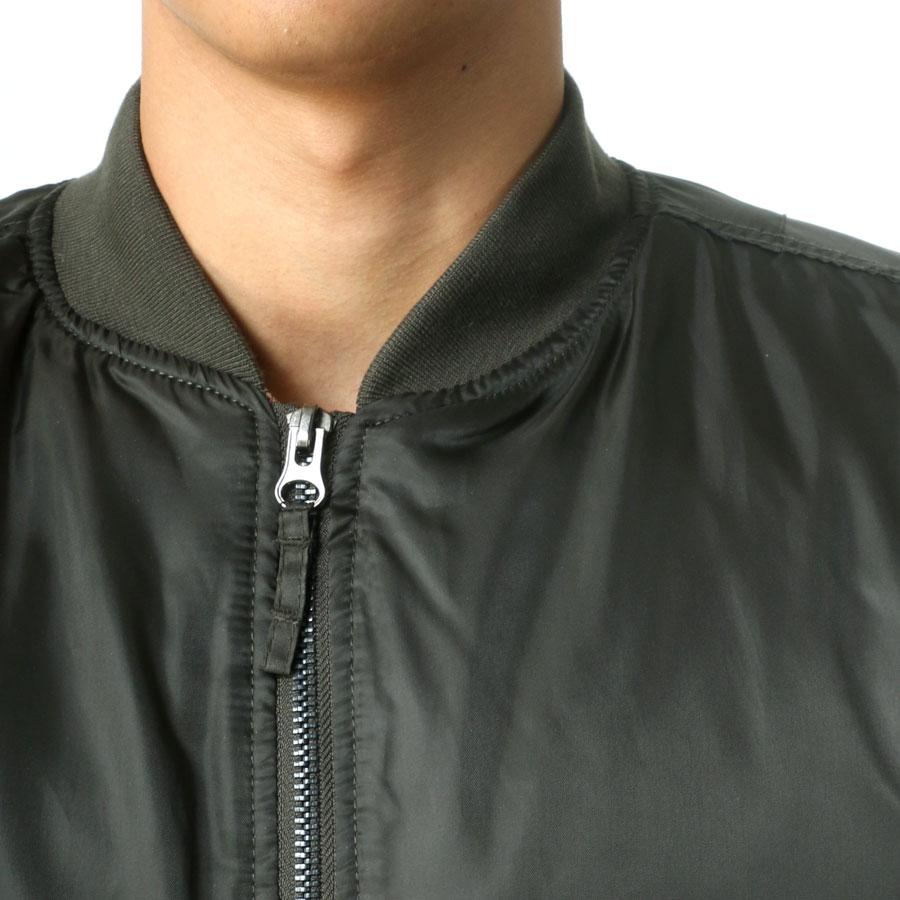 うのにもお得な Ma 1 メンズ 冬 中綿 防風 保温 グレー ブラック カーキ M L Ll Xl アウター 春 秋 Batesmartin Com