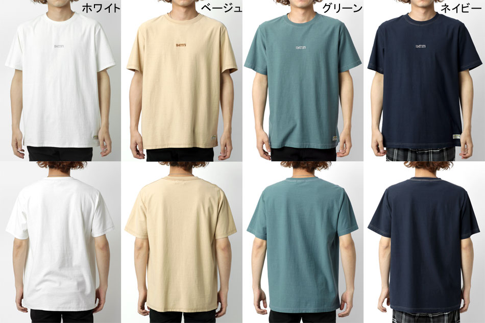 注目 Smith S American Tシャツ メンズ ロゴ 刺繍 半袖 ホワイト ベージュ グリーン ネイビー M L Ll Xl トップス 春 夏 秋 Batesmartin Com