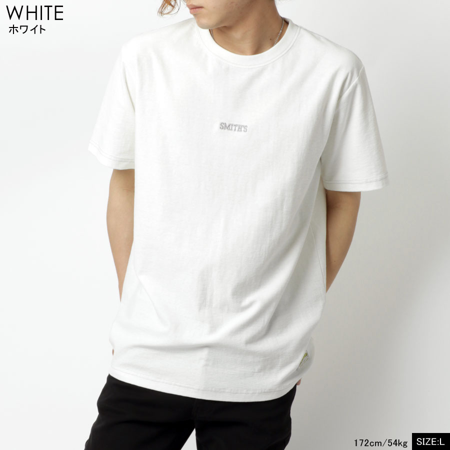 注目 Smith S American Tシャツ メンズ ロゴ 刺繍 半袖 ホワイト ベージュ グリーン ネイビー M L Ll Xl トップス 春 夏 秋 Batesmartin Com
