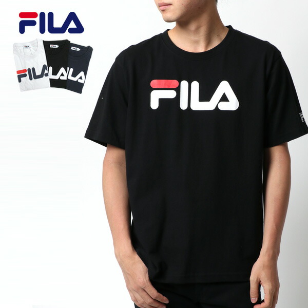 楽天市場 Tシャツ メンズ 半袖 オシャレ Fila フィラ ブランド 無地 オシャレ 夏 秋 ロゴ プリント マルカワ ティーシャツ スポーツ ストリート カジュアル おしゃれ 大人 ファッション メンズファッション ユニセックス 白 黒 M L Ll トップス マルカワ