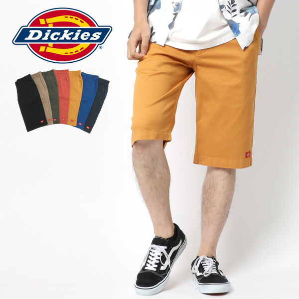 ハーフパンツ メンズ ひざ下 Dickies 夏 ツイル 無地 マルカワ 短パン ボトム おしゃれ オシャレ 大人 ペアルック 韓国 ファッション メンズファッション M L Xl ボトムス 春 秋 出群