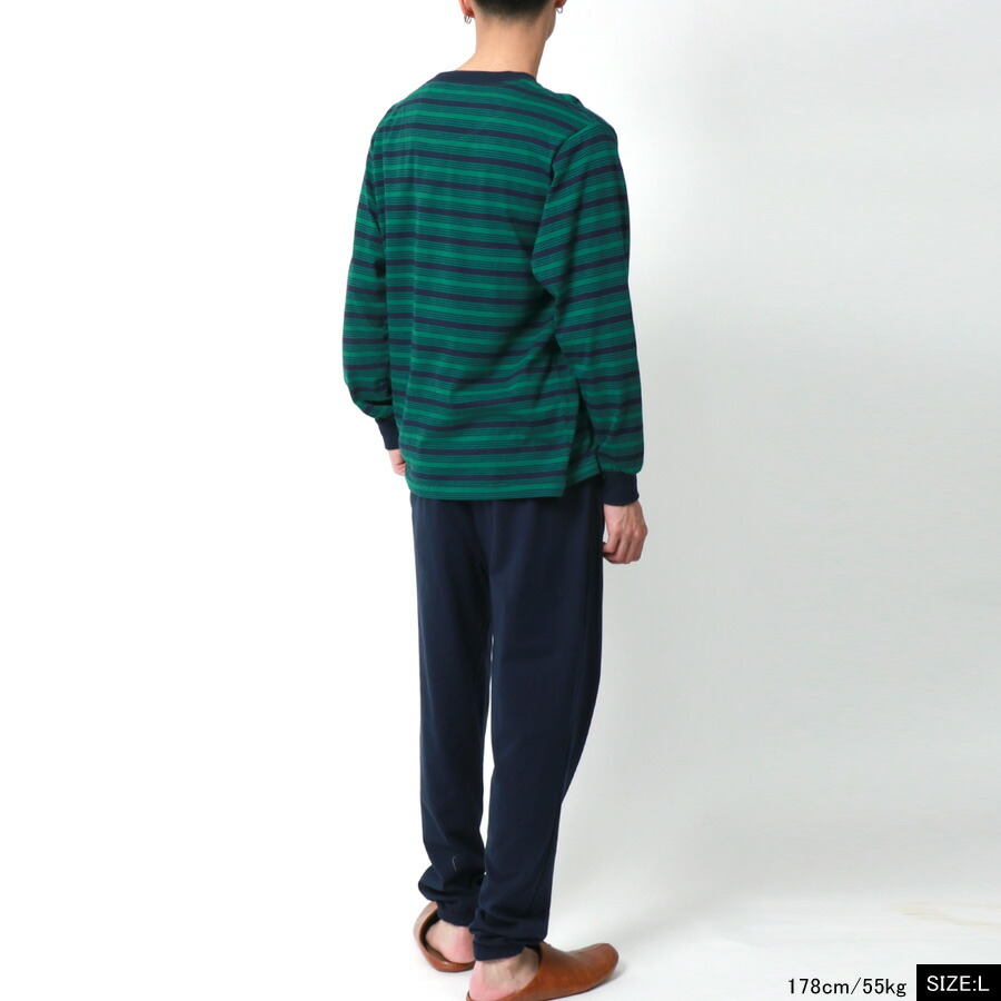スウェット 上下 寝巻き ルームウェア マルカワ Setup スエット メンズ パジャマ セットアップ マックレガー 長袖 ボーダー 上下セット Mcgregor