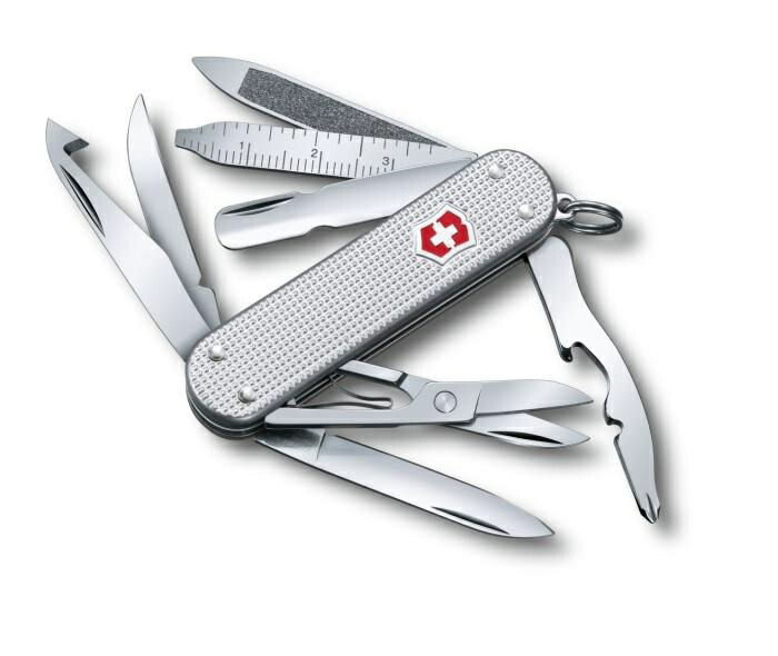 VICTORINOX ビクトリノックス 九寸五分 ミニチャンプ ALOX 0.6381.26 スイスアーミーナイフ 軽銀手持ち部分 スモールマルチツール 日本定め事品 お墨付き嘱する 貨物輸送無料