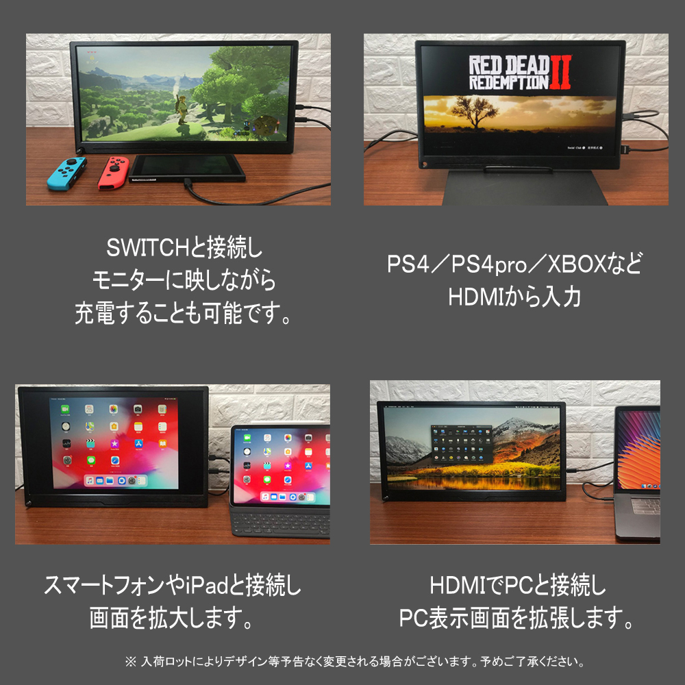 低価格の Miniｈｄｍｉ 19x1080 １３ ３インチポータブルモニター フルハイビジョン 液晶モニター Usb 日本語設定メニュー Ips スピーカー内蔵 イヤホン端子 C Type ディスプレイ Williamsav Com