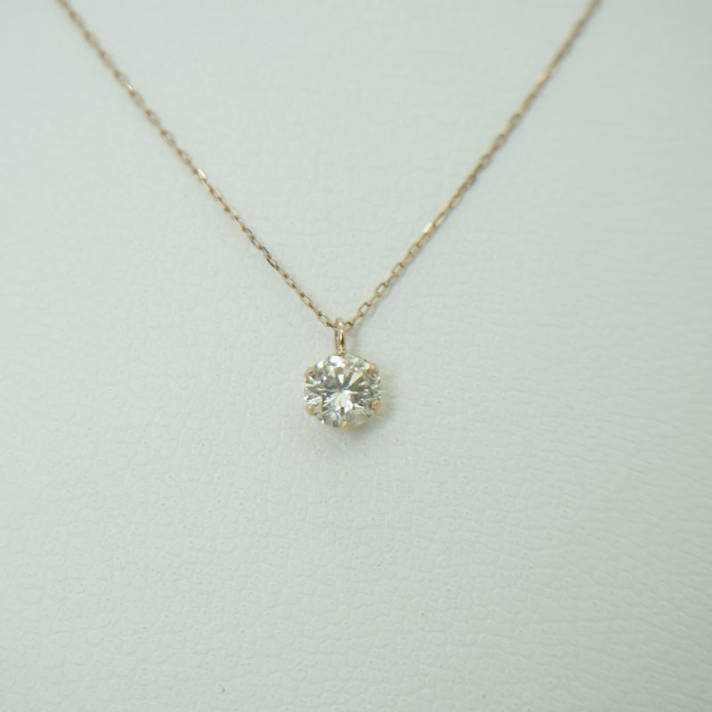 お手頃価格 中古 K18 ピンクゴールド 天然ダイヤモンド プチ ネックレス D0 30ct 新品同様美品 送料無料 お買い得プライス R2ka9 Scholarshub Net