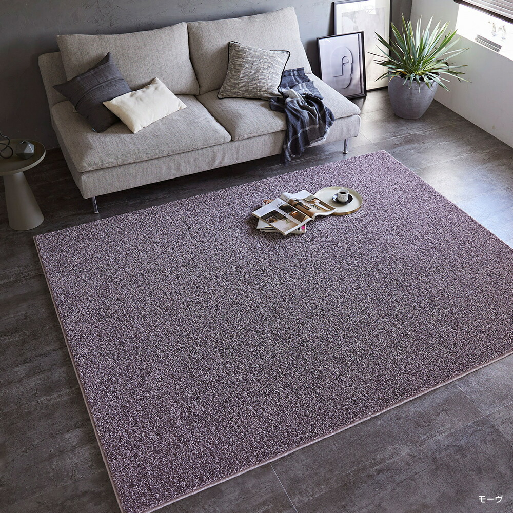 シャギーラグマット＆カーペット　ニオイ成分を吸着・分解 スミノエ　ルネ　約 130×190 cm 【メーカー直送品】　【安心の日本製】
