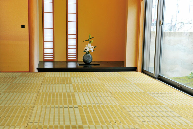 い草 ラグ・カーペット・夏用 ラグ ひんやり シリーズ 白馬 約 261×352 cm（江戸間6畳） 【高品質 い草ラグ・純国産イ草】【掛川織】【ヒバ加工】 [37_3_261_352_18]