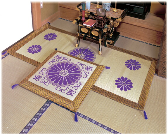 い草クッション＆座布団シリーズ三千院 御前座布団（単品）約 70&times;70 cm【高品質 い草 クッション 座布団】【ヒバ加工】[56_5_70_70_18]｜インテリア卸館＠大阪せんば心斎橋