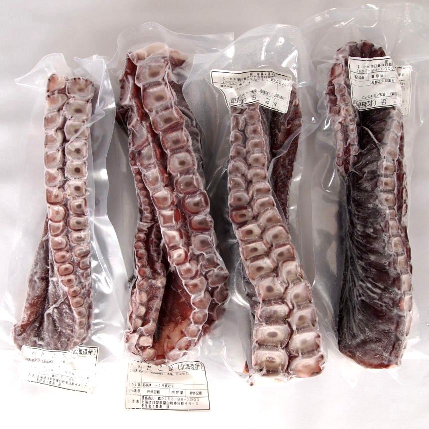 送料無料！北海道知床羅臼産！お刺身、たこしゃぶ、タコ焼き【タコ足先たっぷり約２kg入り】