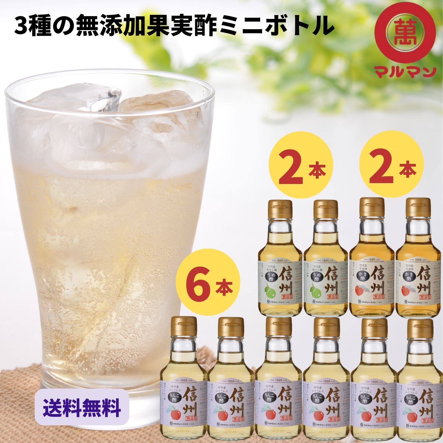 リンゴ酢5本 Amazon.co.jp: 酢檎夢 スリム りんご酢 無添加 国産 (500ml 5-8