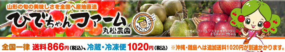 ひでちゃんファーム丸松農園:さくらんぼをはじめ、名産ラ・フランスなど山形の新鮮な果物をお届けします