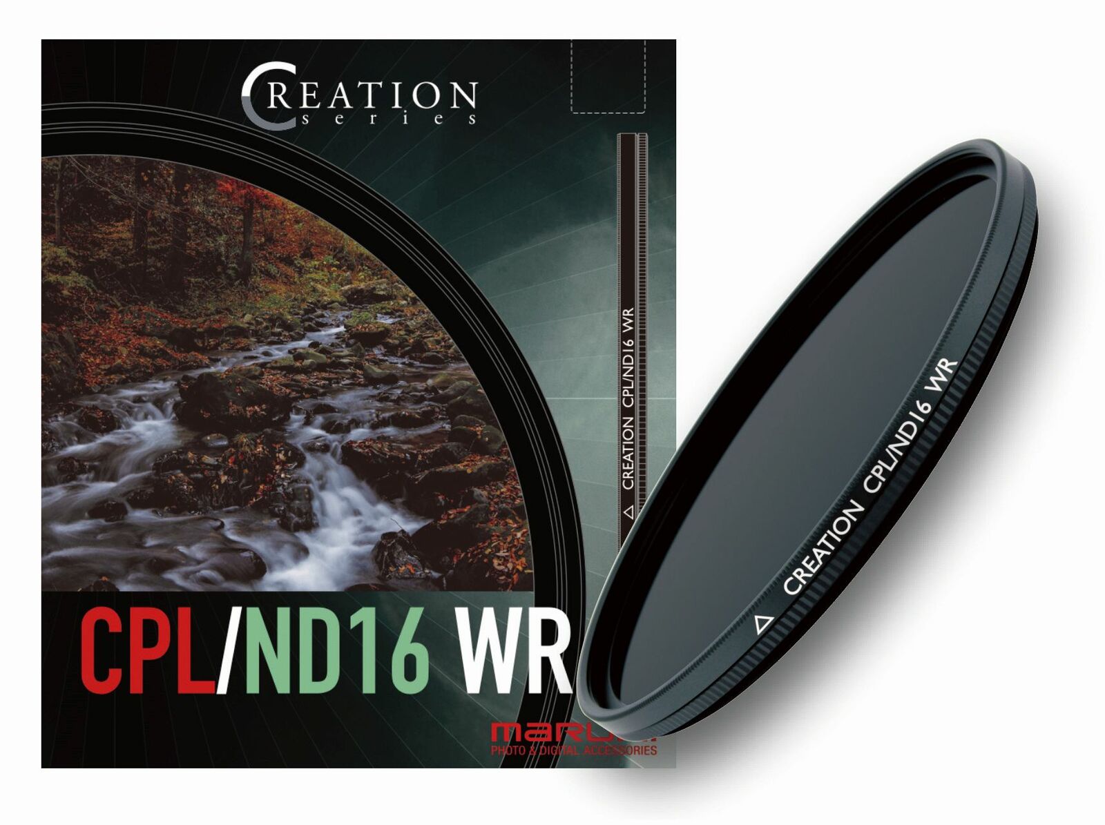 Creation CPL/ND16WR 67粍 減光ろ波器 マルミ marumi 撥水 防汚 偏光 照りかえす取っぱらう 投げることシャッター