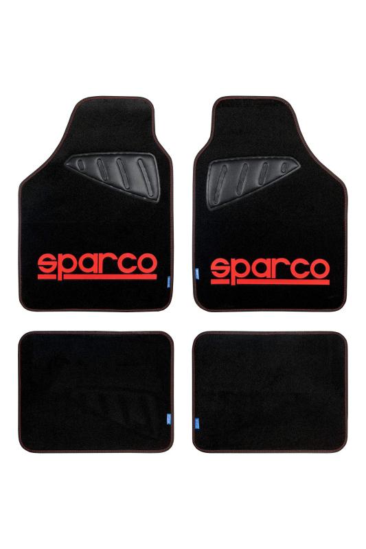 SparcoCORSA フロアマット レッド 4Set SPC1903