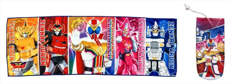 ナストーコーポレーション 機界戦隊ゼンカイジャー おでかけタオル 収納袋付 31×90cm 2815213画像