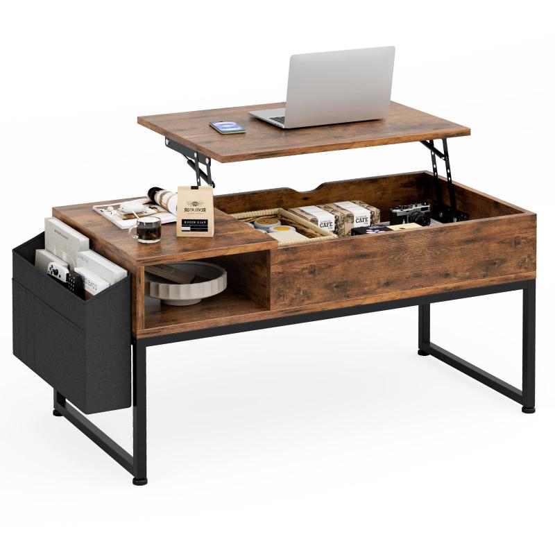 楽天市場】IKIFLY ローテーブル 昇降式 コーヒーテーブル 木製