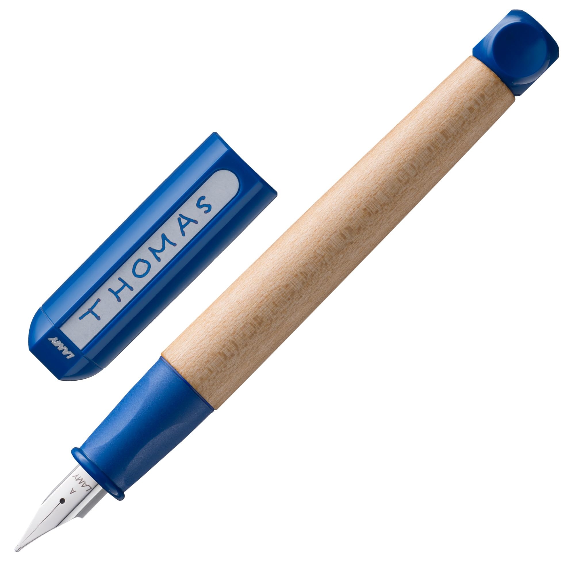 LAMY（ラミー） abc 万年筆 青 - 初めて書き方を学ぶお子様でも使いやすい万年筆 人間工学に基づいたグリップと磨き上げられたスチール製のペン先 サイズ A - 丈夫なメープル素材使用 - LAMY T ｜マルミヤCP