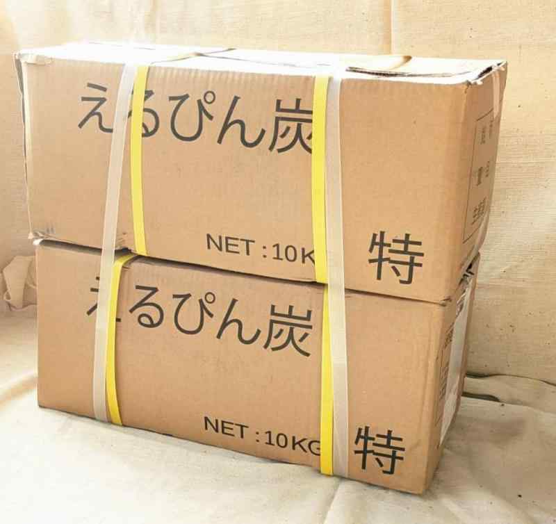 おがくず練炭備長炭/20kg(44ポンド)/10kg箱*2パック/インドネシア産/無添加/