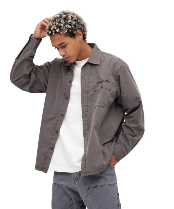 [Avirex] [アヴィレックス] WEB FADED ONE POINT WORK SHIRT フェイデッド ワンポイント ワークシャツ メンズ 783-5120009