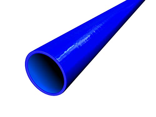 内径Φ93mm耐熱 シリコンホース 長さ500mm ストレート ロング 青色 ロゴマーク無し 自動車工業 二輪バイク 重機 建設機械 各種機械 港湾産業 航空機 船舶 海上 海中 海底 農業 化学工業 各種工｜マルミヤCP