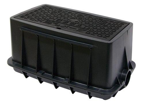 前澤化成工業 メーターボックス 都型ﾒｰﾀBOX 3号（20・25A用） FRP製 黒