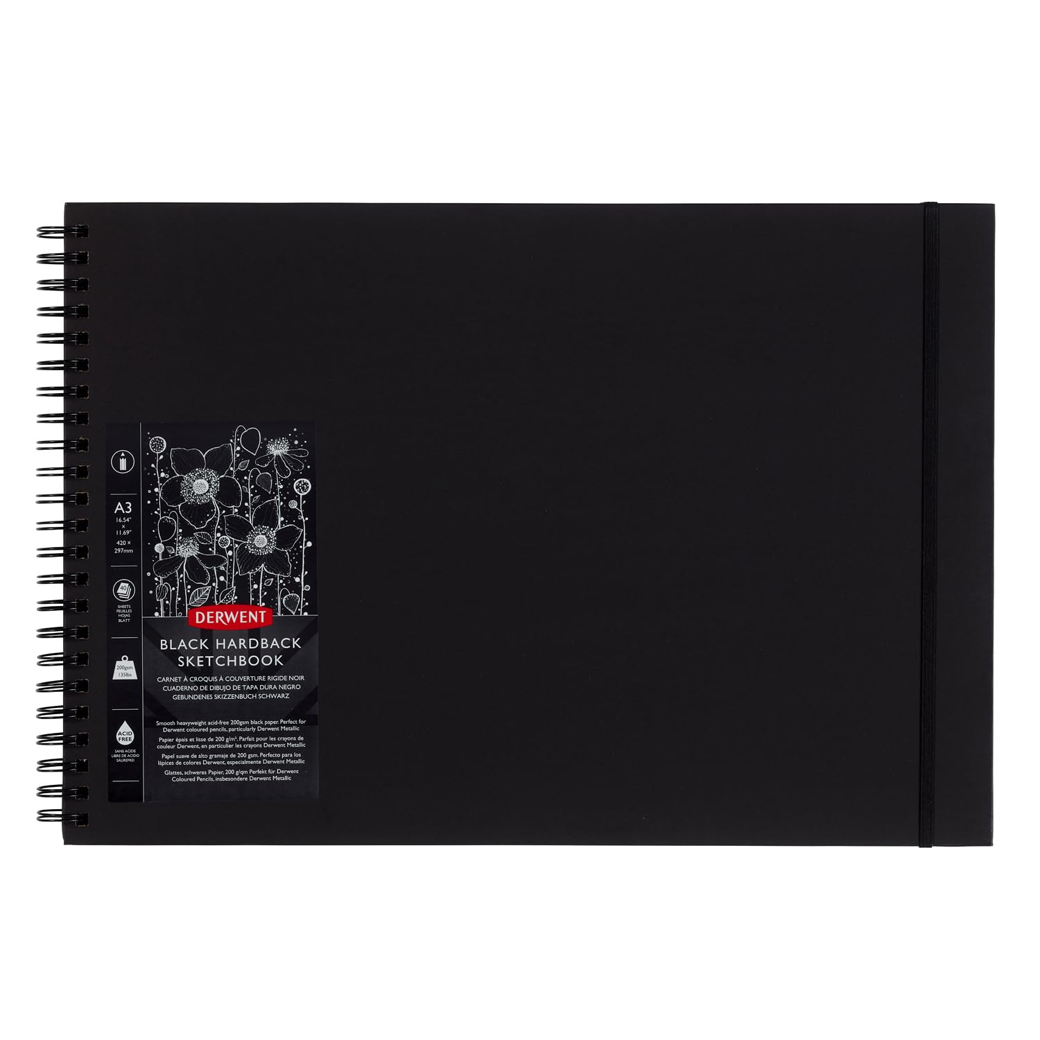 ダーウェント Derwent ブラックブック スケッチブック A3 2300381|マルミヤCP