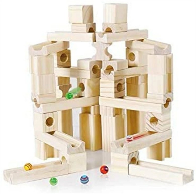 小学受験、考える力、技巧性、ピタゴラ「無塗装つみき200ピース」日本