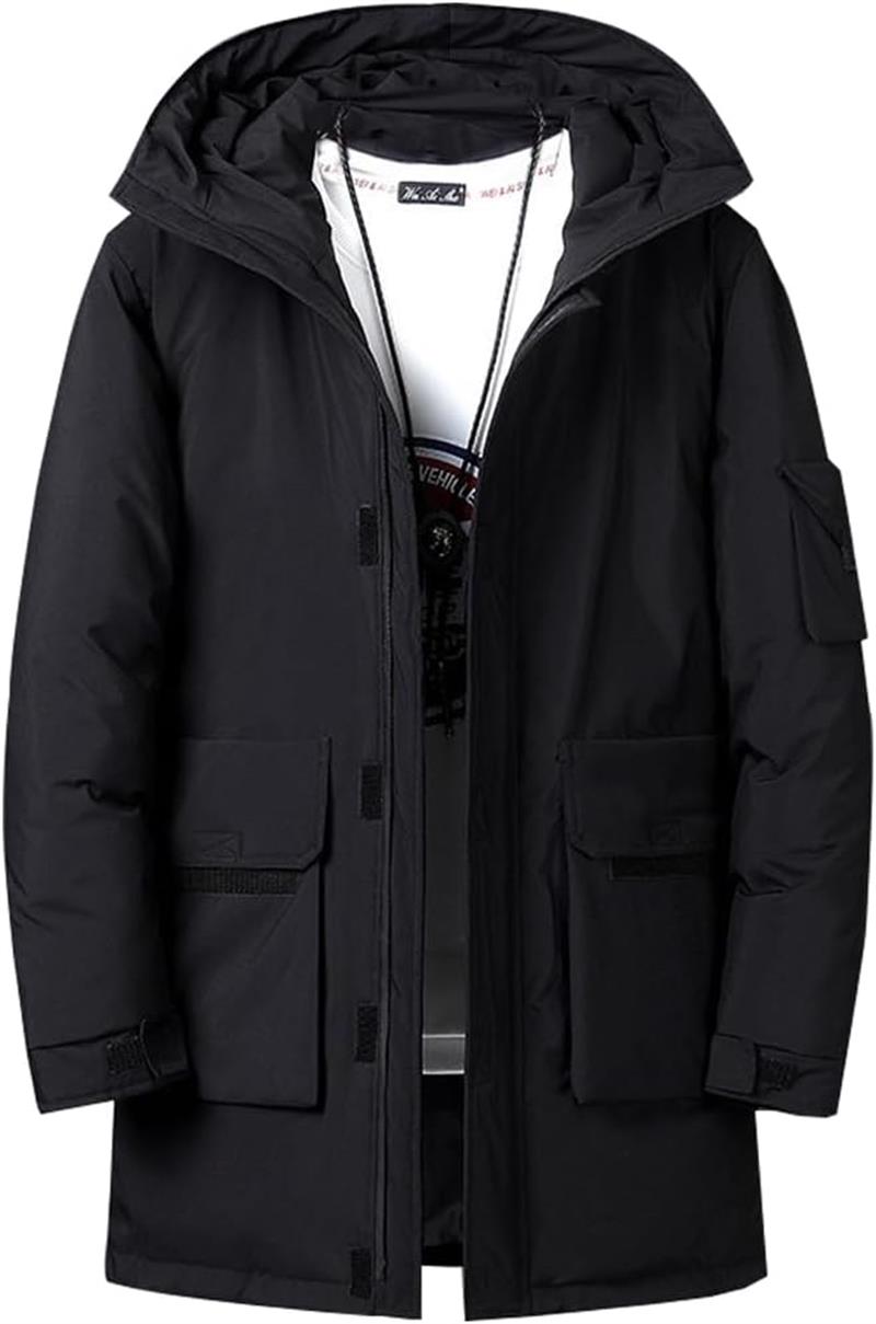 ベンチコート メンズ ダウンジャケット 分厚い 防寒保温 ロングコート 極暖 冬服 無地 ハイネック 通勤通学 ブルゾン スポーツ 日常 軽量 おしゃれ 中綿ジャケット|いいものばかり