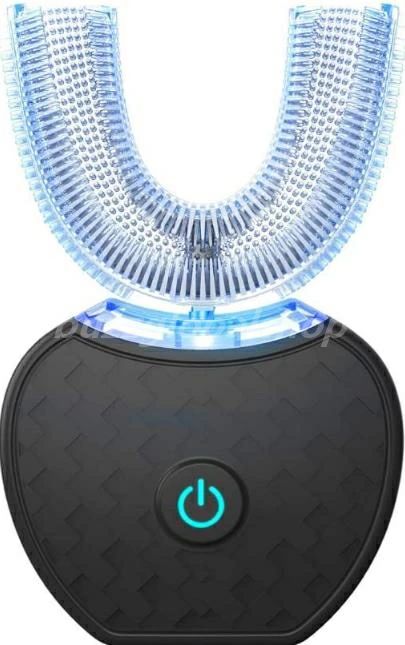 四代目電動歯刷子 音波振りまわす歯 毛はらい IPX7雨合羽 無線電話申し受ける 360°U型 黒いこと