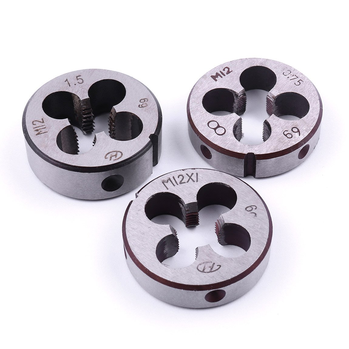 3ピース メートル右ねじダイ、M12X0.75mm M12X1.0mm M12X1.5mm|いいものばかり