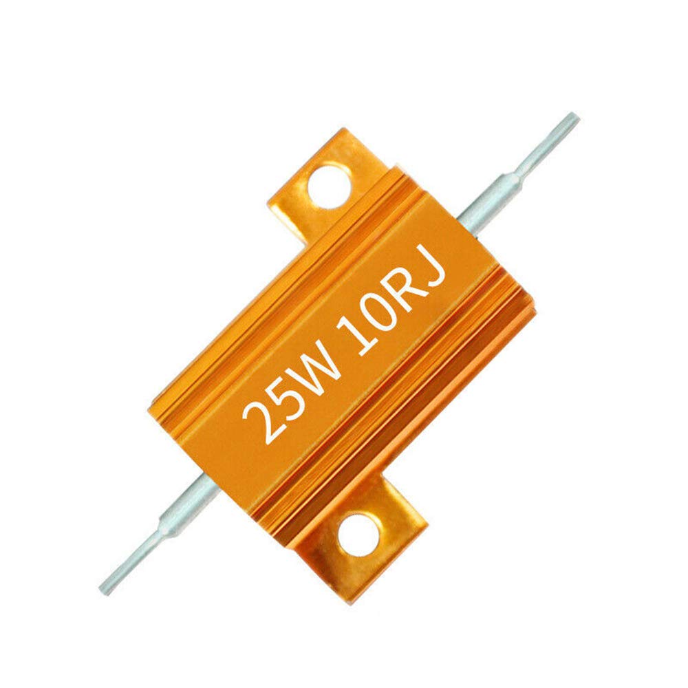 2個 25W パワーアルミニウムクラッド巻線持ちこたえる器 2.2オーム 軽銀入れもの 巻線シャーシマウント