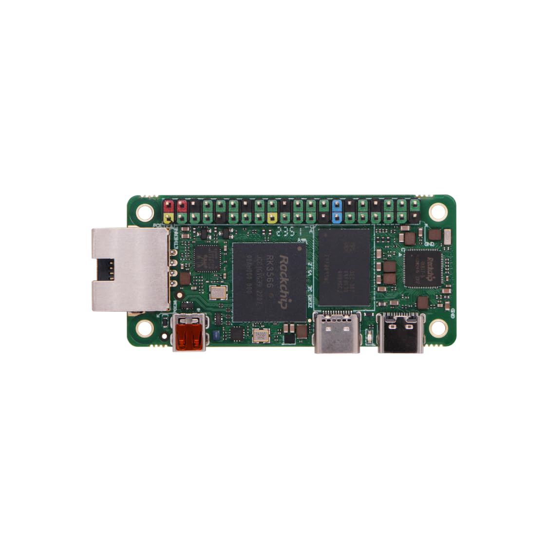 Radxa Zero 3E RK3566 4コアCPU SBC、GPU、NPU、HDMI、1080P出力、ギガビットイーサネットシングルボードコンピューター (Radxa Zero 3E 4GB with GPIO)